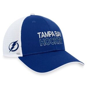 NHL Blue and White Tampa Bay Hockey Cap